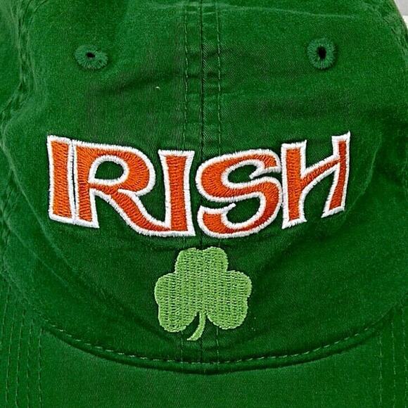 Pacific Headwear Green "Irish" Fitted Hat/Cap Shamrock Tricolour Ireland OSFA - Picture 2 of 8